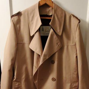 London Fog Double Breasted Raincoat (Includes Liner)